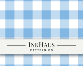 Light Blue Gingham Seamless Pattern – Baby Blue Plaid Digital Download - €5,14 EUR