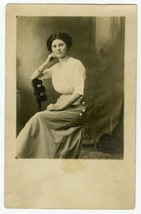 1910s Young Woman Exceptional RPPC Real Photograph CYKO Postcard - £19.42 GBP