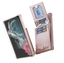 Galaxy S23 Ultra Wallet Case,Leather Magnetic Clasp - $58.79