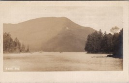 Adirondacks NY Blue Mountain From Outlet Of Blue Mt Lake RPPC c1907 Post... - $19.95