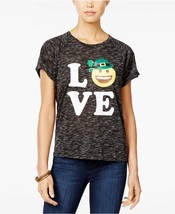 Juniors&#39; Love St. Patrick&#39;s Day Top Irish Emoji Graphic T-Shirt Nwt Medium - £7.95 GBP