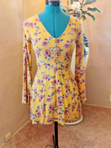 Sky and Sparrow beautiful longsleeve mini dress floral for women&#39;s size xs - $166.62 MXN