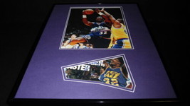Karl Malone Signed Framed 16x20 Photo Poster Display JSA Utah Jazz - £116.49 GBP