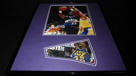 Karl Malone Signed Framed 16x20 Photo Poster Display JSA Utah Jazz - £119.65 GBP