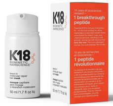 New! K18 HAIR Leave-in Molecular Repair Hair Mask Full Size 50mL - £19.62 GBP