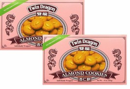 2 Pack Premium Twin Dragon Almond Cookies Fresh Packed - £18.93 GBP
