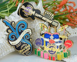 Lot Seminole Hard Rock Hotel Casino Tampa Florida Pins 2007 2008 2009 - £19.87 GBP