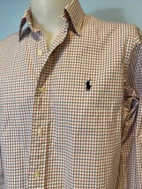 Ralph Lauren Red, White, Blue Checked Long Sleeve Button Down Size M - $9.49