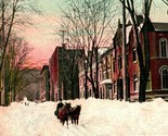 Vtg Postcard 1906 Montreal Canada - Mountain Street in Winter UDB - $13.32