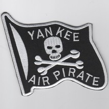 Usaf Air Force Yankee Air Pirate Flag Black Embroidered Jacket Patch - £27.96 GBP