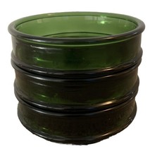 3 Vintage Richard Nissen Denmark Green Glass Hors D&#39; Ouvres / Snacks Bowls - £37.84 GBP