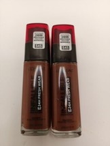 2x L&#39;oreal Infallible 24HR Fresh Wear 545 Ebony Makeup Foundation Exp5/23 - £10.21 GBP