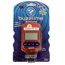 Buzztime Sports Trivia Handheld Electronic Game Orange 2005 Cadaco Portable Q&amp;A - £9.16 GBP