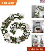 Multi-Mode 9ft LED Christmas Garland - Perfect for Indoor &amp; Outdoor Fest... - $97.49