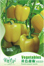 Goodidea Anhui Yellow Cluster of Sweet Pepper F1 Seeds, Original Pack, 10 Seeds  - $6.00