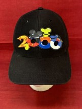 Y2K Walt Disney World Park 2000 Logo Hat Strapback Black VTG Mickey New Years - £16.74 GBP