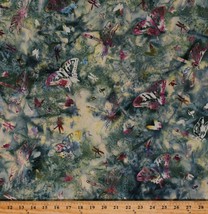 Cotton Batik Butterflies Dragonflies Insects Fabric Print by the Yard D301.64 - £11.01 GBP