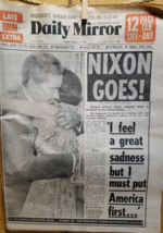 1974 August 9th The Sun, (Sydney Austraila) NIXON GOES! The Nixon Tragedy &amp; More - £30.40 GBP