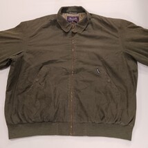 Faconnable Jacket Men's Green Full Zip Bomber Jacket Water Resistant Sz LL (2XL) image 11