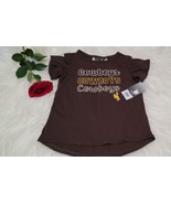Colosseum Girls Shirt Size L Brown Short Sleeve - $451.41 MXN