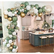 Diy Sage Green And White Balloon Garland Arch Kit For Baby Shower Bridal Shower  - £22.56 GBP