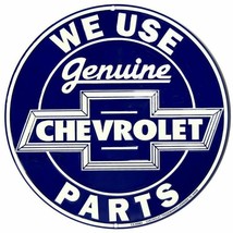 Chevy 24&quot; Round Embossed Tin Metal Sign - $1,392.80 MXN