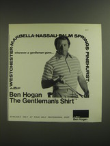 1974 AMF Ben Hogan Shirt Advertisement - Ben Hogan The Gentleman&#39;s Shirt - £14.50 GBP
