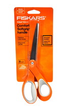 Fiskars Comfort Softgrip 8 Inch Bent Scissors 155880-1006 - £10.91 GBP