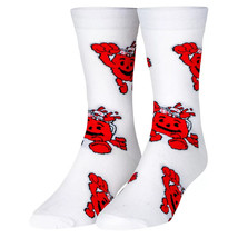 Crazy Socks Mens Kool Aid Man Fun Print Novelty Crew Socks Size 6-13 - £11.85 GBP
