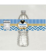 Blue Prince Mickey Mouse Birthday or Baby Shower Water bottle Labels - P... - £3.16 GBP