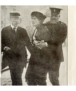 1914 Emmaline Pankhurst Suffragette Arrested London Police WW1 Ephemera ... - $99.99
