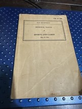 Rare WW2 1942 US War Department Technical Manual Sports and Games TM 21-220 - $39.59