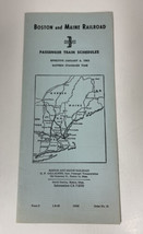 Boston &amp; Maine Railroad | Passenger Train Schedule | 1963 - $18.76
