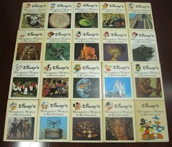 DISNEY&#39;S WONDERFUL WORLD of KNOWLEDGE 1-20 LOT COMPLETE VINTAGE BOOK SET - £93.47 GBP