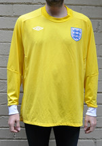Umbro England Long Sleeve Jersey Shirt Yellow 50 Mens - £29.59 GBP