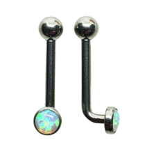 Titanium Christina Bar Opal AB 14 Gauge Barbell VCH Vertical Clitoris Piercing - £13.20 GBP