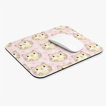 Anime Kitty on Pink All Over Pattern Gaming Mouse Computer Pad Rectangle - $15.63