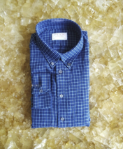 Thomas Pink London Slim Fit Blue Check Button-Down Shirt $149 WORLDWIDE ... - £70.21 GBP