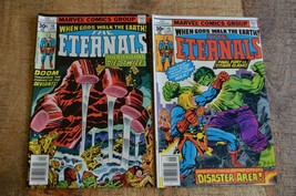 Eternals #10 15 (Marvel Comics, 1977) Comic Books Lot of 2 NM- - £27.49 GBP
