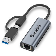 WAVLINK USB C to 2.5G Ethernet Adapter and USB to 2.5 Gigabit Ethernet A... - £41.08 GBP