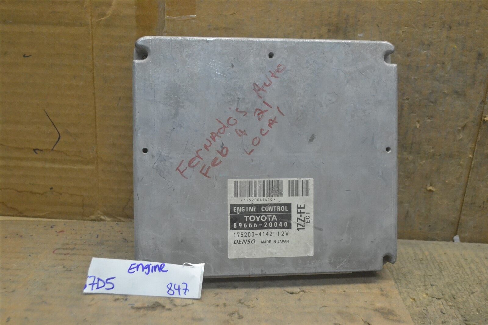 2000 Toyota Celica GT AT Engine Control Unit ECU 8966620040 Module 847-7D5 - $14.98