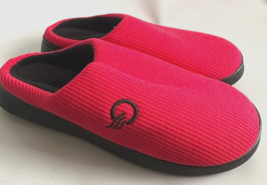 Mishansha Women Size 6/7 Red Slip On Mule Slippers Cushioned House Shoes - $23.33