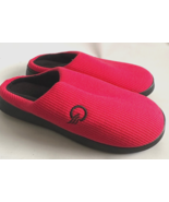 Mishansha Women Size 6/7 Red Slip On Mule Slippers Cushioned House Shoes - £18.24 GBP