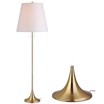 Amelia 63&quot; Metal Led Floor Lamp, Modern, Contemporary, Glam, Elegant, Of... - £148.51 GBP