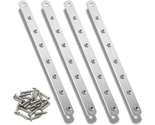 4Pcs Flat Mending Plate, 12&quot; Flat Straight Braces Stainless Steel - £12.60 GBP