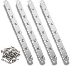 4Pcs Flat Mending Plate, 12&quot; Flat Straight Braces Stainless Steel - £12.59 GBP