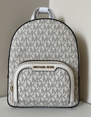 Primary image for New Michael Kors Jaycee Extra-Small Convertible Backpack Light Cream / Dust bag