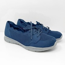Skechers Womens Memory Foam Blue Casual Shoes Sneakers Size 10W - £23.98 GBP