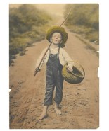 Antique THE WHISTLING BOY 1901 Rudolf Eickemeyer Colorized Photo Alfred ... - £15.49 GBP
