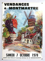 Grape harvest - Montmartre - Original Poster - Very Rare - 1978 - £134.11 GBP